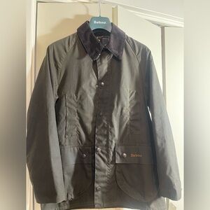 Barbour boys Beaufort size L wax jacket